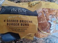 Seeded Brioche Burger Buns