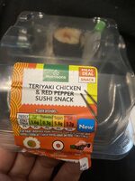 Morrisons Teryaki chicken & Red Pepper sushi snack