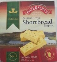Scottish cream shortbread fingers
