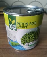 Garden Pride petit pois in water