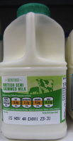 British semi skimmed milk
