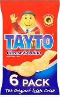 Cheese & Onion Flavour Potato Crisps 6 x