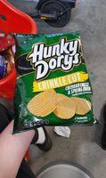 Hunky Dorys Crinkle Cut Cheddar Cheese & Spring Onion Flavour Crinkle Cut Potato Crisps