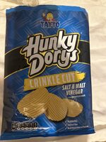 Hunky Dorys Crinkle Cut Salt & Malt Vinegar Flavour Potato Crisps
