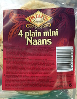 4 plain mini Naans