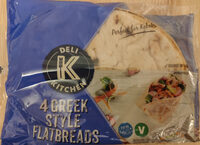 4 Greek Style Flatbreads