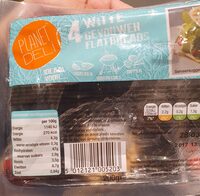 Witte gevouwen flatbreads