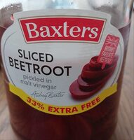 Sliced beetroot pickled in malt vinegar