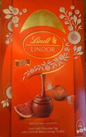 Lindt Milk Chocolate Egg with LINDOR Blood Orange Truffles