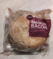 SMOKED BACON in a bap with butter