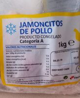 Jamoncitos de pollo congelados