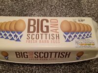 Big and Scottish fresh barn eggs