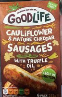 Cauliflower &mature cheddar sausages