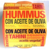 Hummus con aceite de oliva