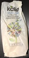 Organic wholegrain puffed rice cereal