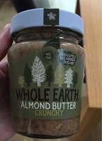 Whole earth crunchy almond butter