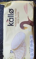 Yogurt topped rice cakes