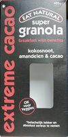 Super granola kokosnoot, amandel en cacao