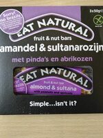 Fruit & nut bar Amandel & Sultanrozijn met pinda's en abrikozen