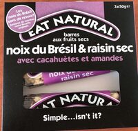 Barres aux noix du Brésil & raisin sec