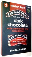 Dark chocolate with cranberries and macadamias
