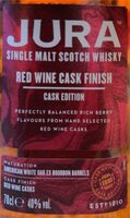 Red wine cask finish