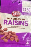 Milk chocolate raisins