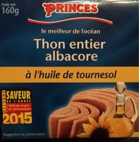 160G Thon Huile Tournesol 1 / 5 Princes Foods