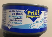 Morceaux de thon au naturel