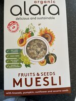 Organic fruits & seeds muesli