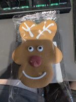 Decorated Reindeer Gingerbread Biscuit