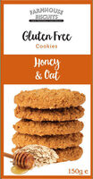 Cookies crujientes con miel y avena sin gluten