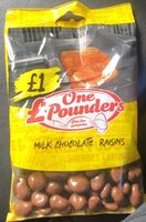 Milk chocolate raisins