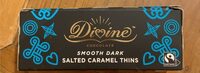 Smooth dark salted caramel thins