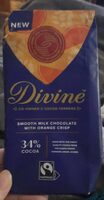 Smooth milk chocolate with orange crisp