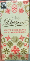 White chocolate with strawberries