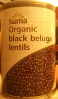 Organic black beluga lentils