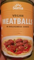 Vegan Meatballs in bolognese sauce