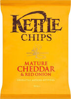 Patatas fritas sabor queso cheddar y cebolla roja