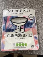 Champagne lentils