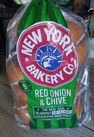 Red Onion and Chive Bagels