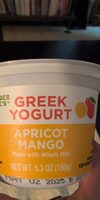 Greek yogurt apricot mango made with whole milk