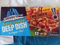 Fully loaded deep dish BBQ chick'n