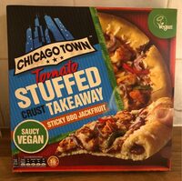 Vegan Takeaway Stuffed Crust - Sticky BBQ Jackfruit Pizza