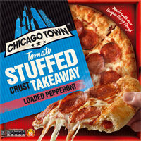 Takeaway Stuffed Crust Loaded Pepperoni with Tomato Sauce Filled Crust
