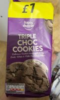 Triple choc cookies