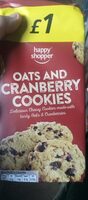 Oats and cranberry cookies