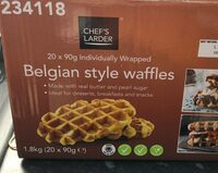 Belgium style waffles