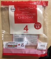 British grated mature cheddar
