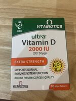 Ultra Vitamin D 2000 Iu (d3 50µg) Extra Strength